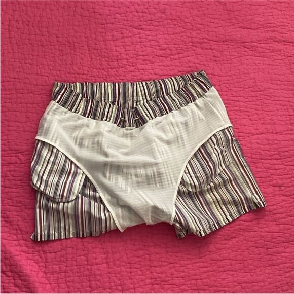 Zegna Sport Striped Multicolor Shorts, M - Picture 6 of 8